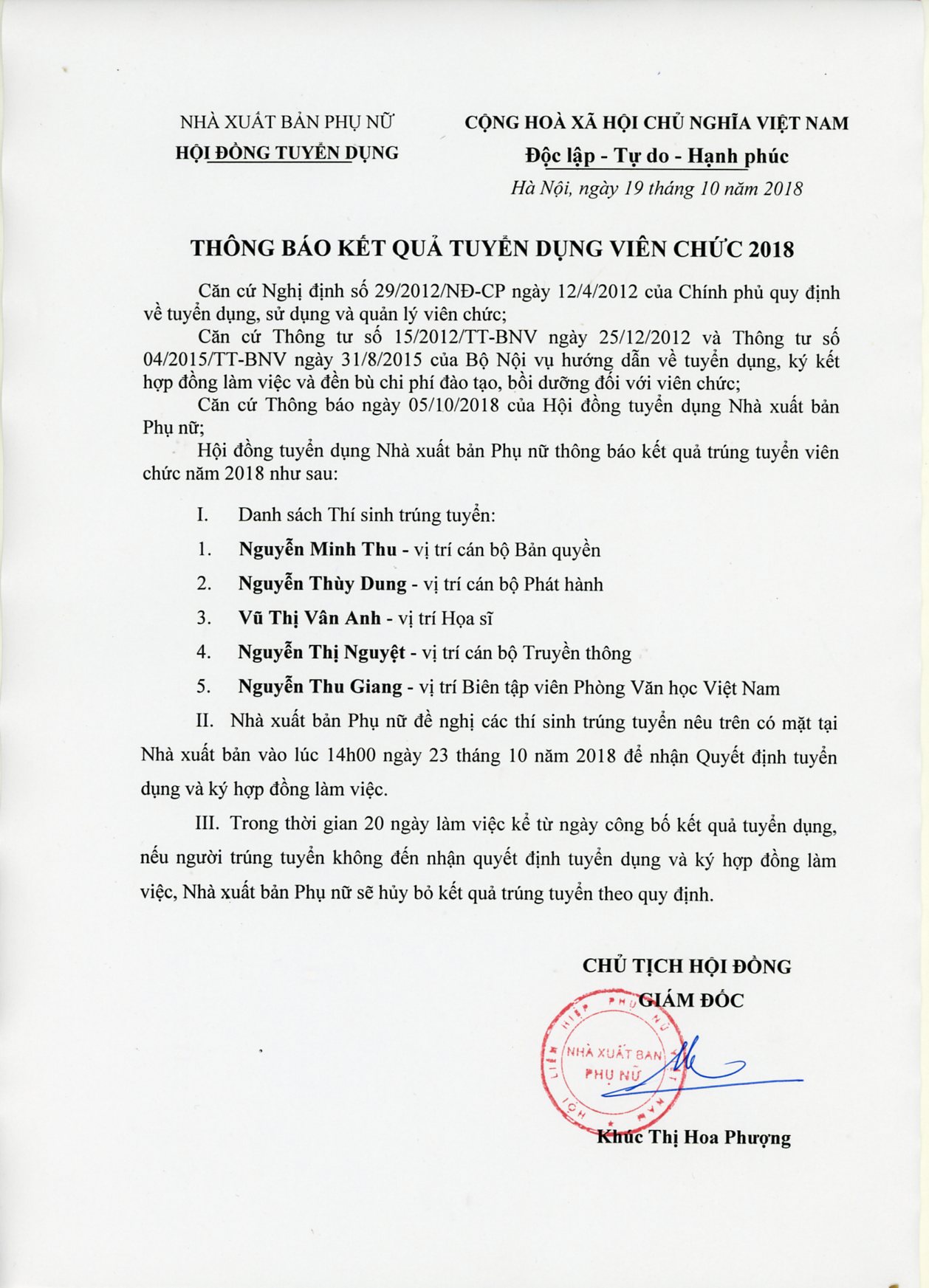 nxb-phu-nu-thong-bao-trung-tuyen